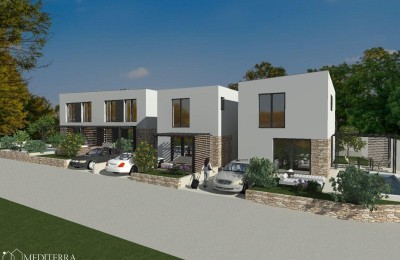 Modern terraced house, new building S4, Vabriga, Istria