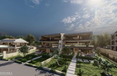 Appartamento 3°, 1° piano, complesso di lusso, 100 m dal mare, Umago, Istria
