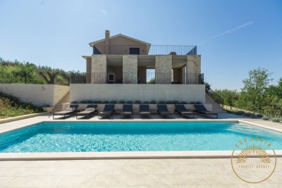 Bellissima villa con vista panoramica, Buie, Istria