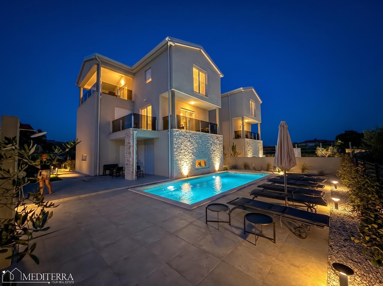 Novi projekt, vile s bazenom, s pogledom na more, Novigrad, Istra